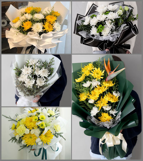 浙江省湖州长兴县画溪街道包桥村白事花束代送